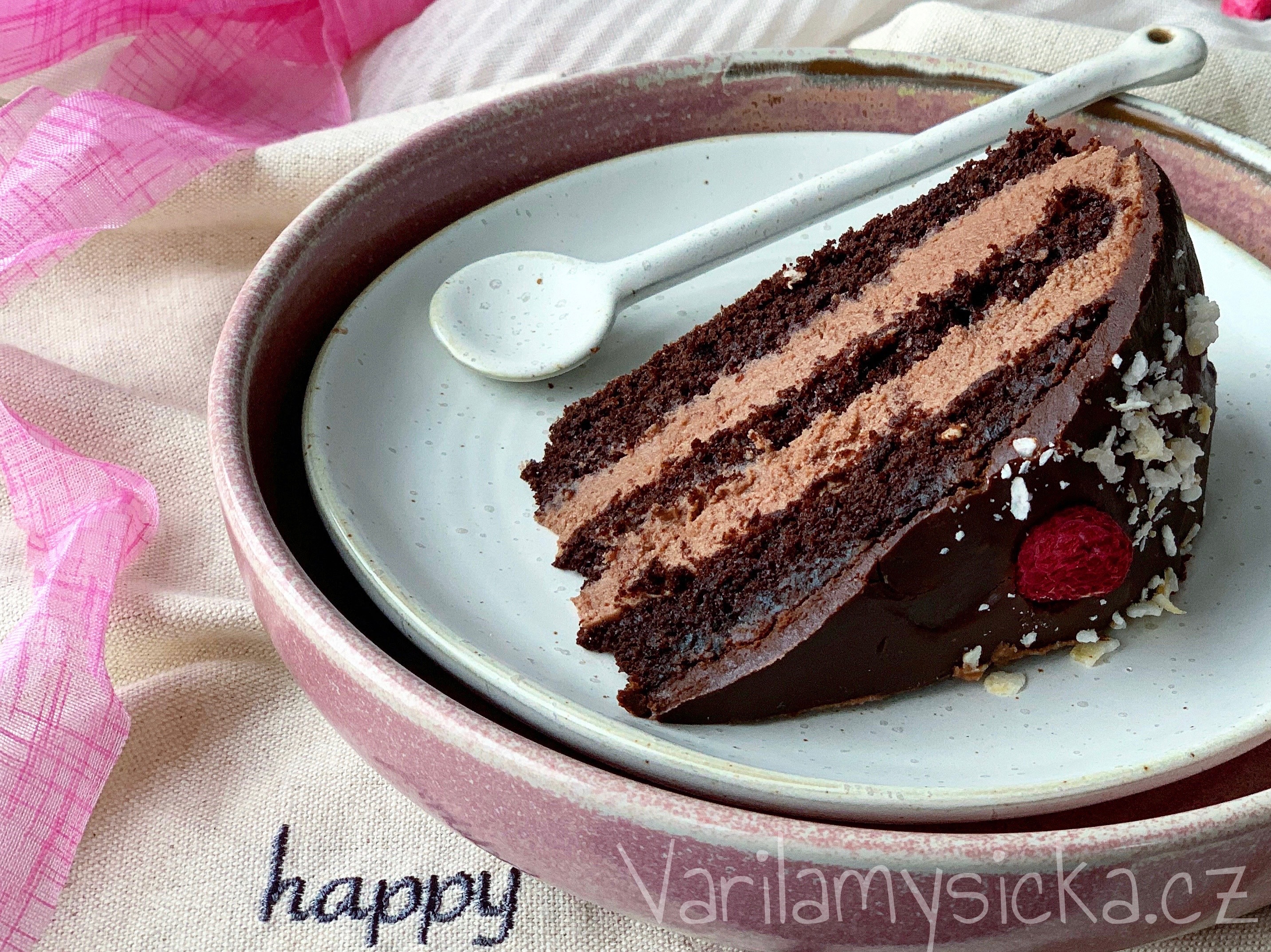 Kakaový dort s čokoládou bez lepku