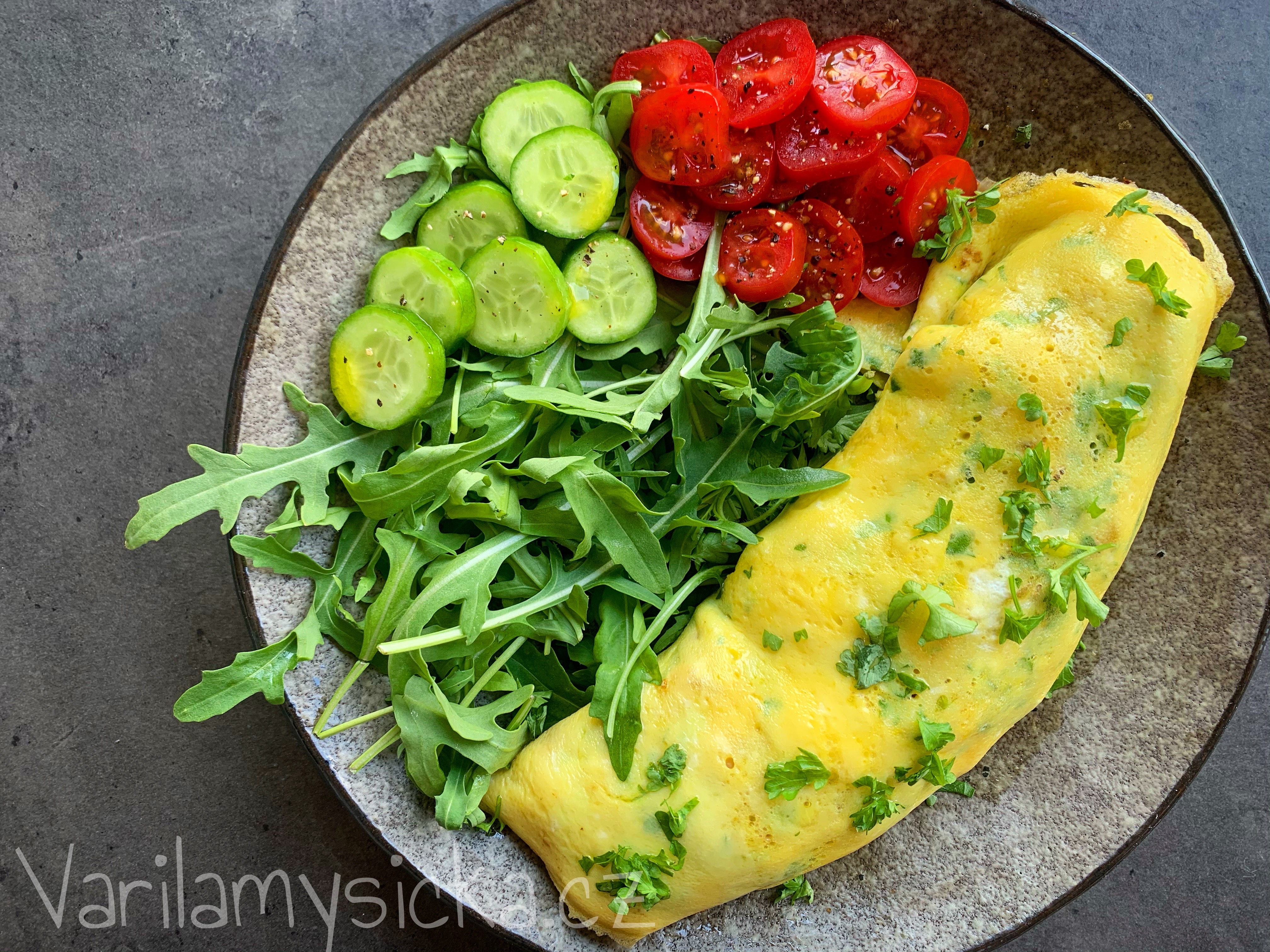 Vaječná omeleta recept