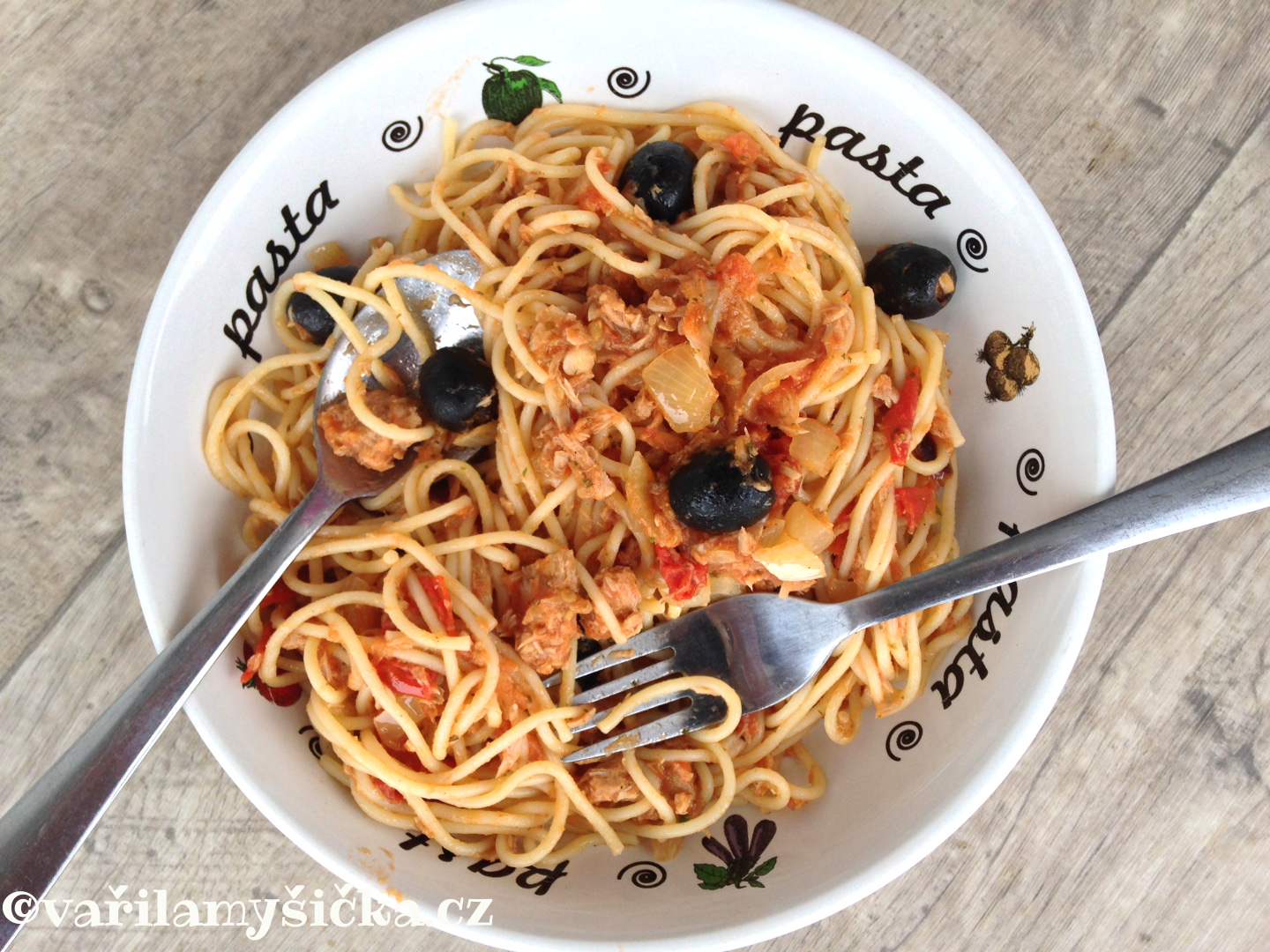 Zdravý recept špagety