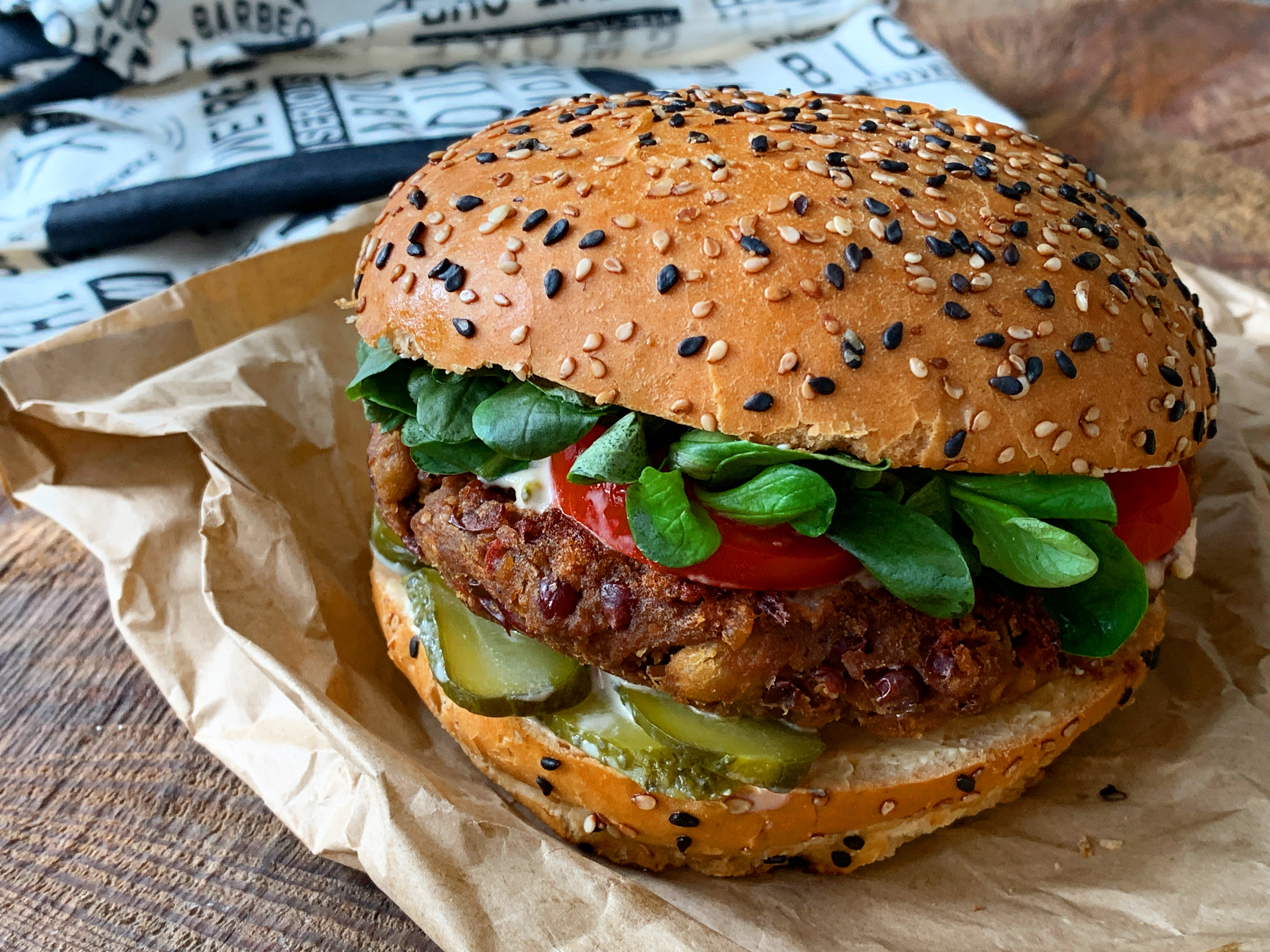 Burger vegan recept