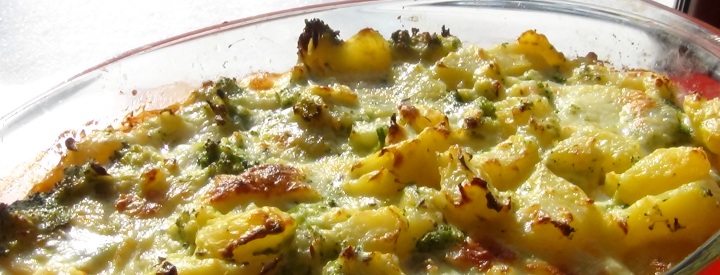 Zapečená brokolice s mozarellou