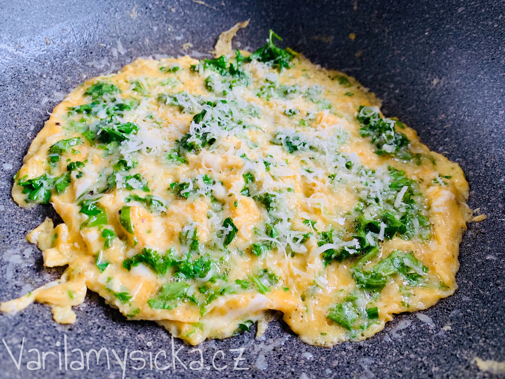 Vaječná omeleta recept